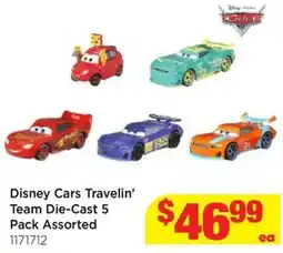 Mr Toys Disney Cars Travelin' Team Die-Cast Assorted offer