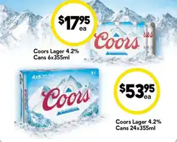 Drakes Coors Lager 4.2% offer