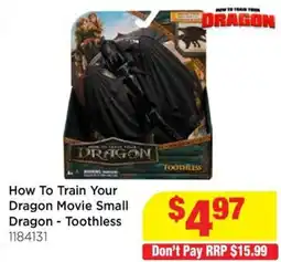 Mr Toys How To Train Your Dragon Movie Small Dragon - Toothless offer