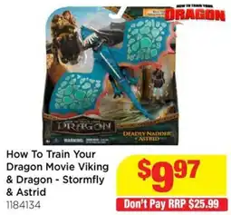 Mr Toys How To Train Your Dragon Movie Viking & Dragon - Stormfly & Astrid offer