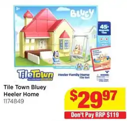 Mr Toys Tile Town Bluey Heeler Home offer