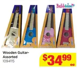 Mr Toys Bubbadoo Wooden Guitar- Assorted offer