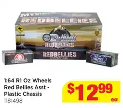 Mr Toys 1:64 R1 Oz Wheels Red Bellies Asst - Plastic Chassis offer
