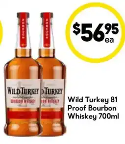Drakes Wild Turkey 81 Proof Bourbon Whiskey offer