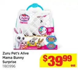 Mr Toys Zuru Pet's Alive Mama Bunny Surprise offer
