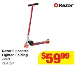Mr Toys Razor S Scooter Lighted Folding -Red offer