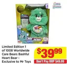 Mr Toys Care Bears Bashful Heart Bear offer