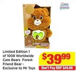 Mr Toys Care Bears Forest Friend Bear offer