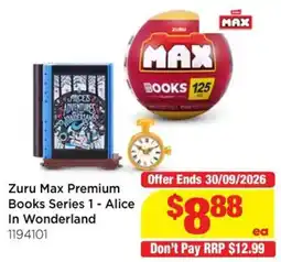 Mr Toys Zuru Max Premium Books Series 1 - Alice In Wonderland offer