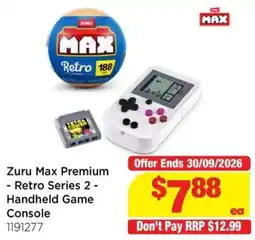 Mr Toys Zuru Max Premium - Retro Series 2 - Handheld Game Console offer