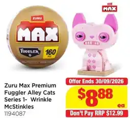 Mr Toys Zuru Max Premium Fuggler Alley Cats Series 1- Wrinkle McStinkles offer
