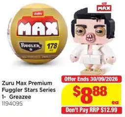 Mr Toys Zuru Max Premium Fuggler Stars Series 1 Greazee offer