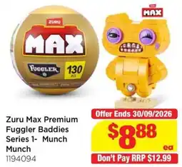 Mr Toys Zuru Max Premium Fuggler Baddies Series 1- Munch Munch offer