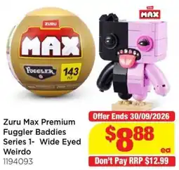Mr Toys Zuru Max Premium Fuggler Baddies Series 1- Wide Eyed Weirdo offer