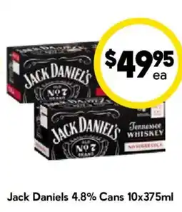 Drakes Jack Daniels 4.8% Cans offer