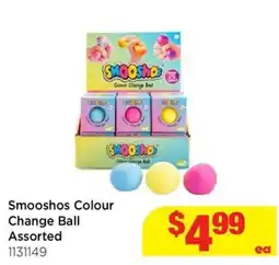 Mr Toys Smooshos Colour Change Ball Assorted offer