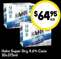 Drakes Hahn Super Dry 4.6% Cans offer