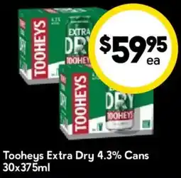 Drakes Tooheys Extra Dry Cans offer