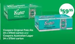 Drakes Coopers Original Pale Ale and Coopers Australian Lager offer