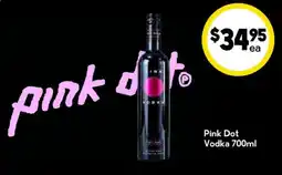 Drakes Pink Dot Vodka offer