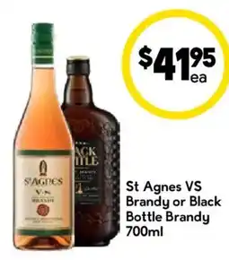 Drakes St Agnes VS Brandy or Black Bottle Brandy offer
