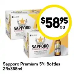 Drakes Sapporo Premium 5% Bottles offer