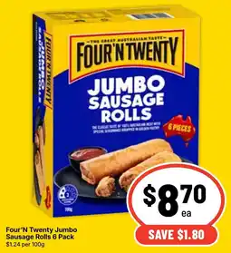 Ritchies Four'n Twenty Jumbo Sausage Rolls offer