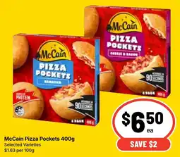 Ritchies McCain Pizza Pockets offer