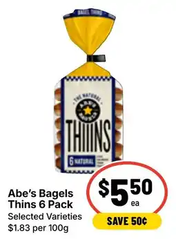 Ritchies Abe's Bagels Thins offer