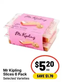 Ritchies Mr Kipling Slices 6 Pack Selected Varieties offer