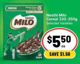 Ritchies Nestlé Milo Cereal offer