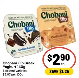 Ritchies Chobani Flip Greek Yoghurt offer