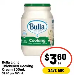 Ritchies Bulla Light Thickened Cooking Cream offer