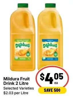 Ritchies Mildura Fruit Drink offer
