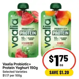 Ritchies Vaalia Probiotic+ Protein Yoghurt offer
