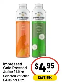 Ritchies Impressed Cold Pressed Juice 1 Litre offer
