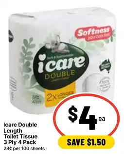 Ritchies Icare Double Length Toilet Tissue offer