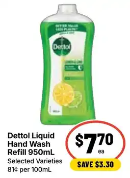 Ritchies Dettol Liquid Hand Wash Refill offer