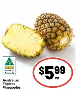 Ritchies Australian Topless Pineapples offer