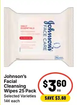 Ritchies Johnson's Facial Cleansing Wipes offer