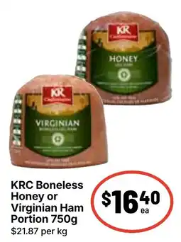 Ritchies KRC Boneless Honey or Virginian Ham offer