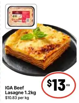 Ritchies IGA Beef Lasagne offer