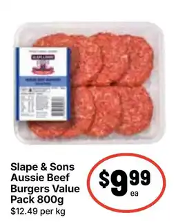 Ritchies Slope & Sons Aussie Beef Burgers Value Pack offer