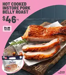Ritchies Family Chef Hot Cooked Instore Pork Belly Roast offer