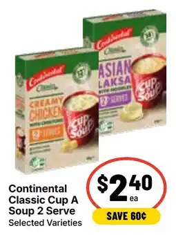 Ritchies Continental Classic Cup A Soup 2 Serve Selected Varieties offer