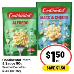 Ritchies Continental Pasta & Sauce offer