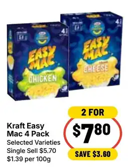 Ritchies Kraft Easy Mac 4 Pack offer