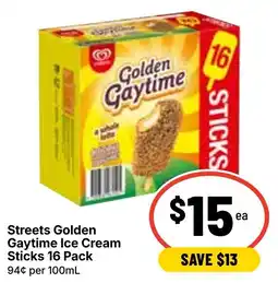 Ritchies Streets Golden Gaytime Ice Cream Sticks offer