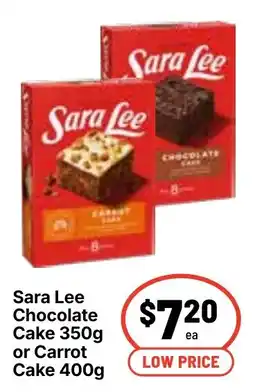 Ritchies Sara Lee Chocolate Cake or Carrot Cake offer