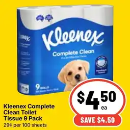 Ritchies Kleenex Complete Clean Toilet Tissue offer